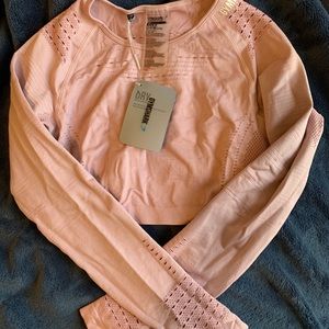 Gymshark knit long sleeve crop top